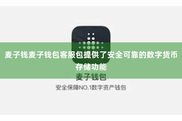 麦子钱麦子钱包客服包提供了安全可靠的数字货币存储功能
