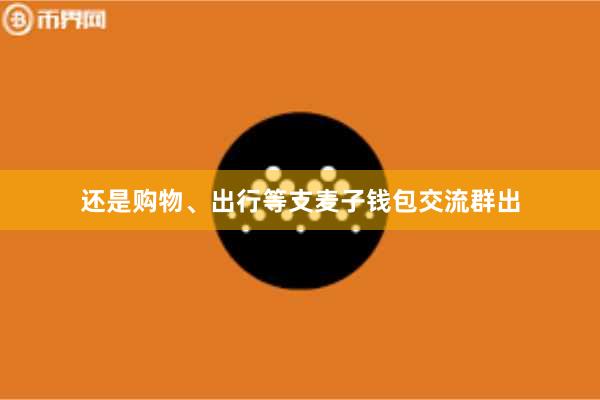 还是购物、出行等支麦子钱包交流群出